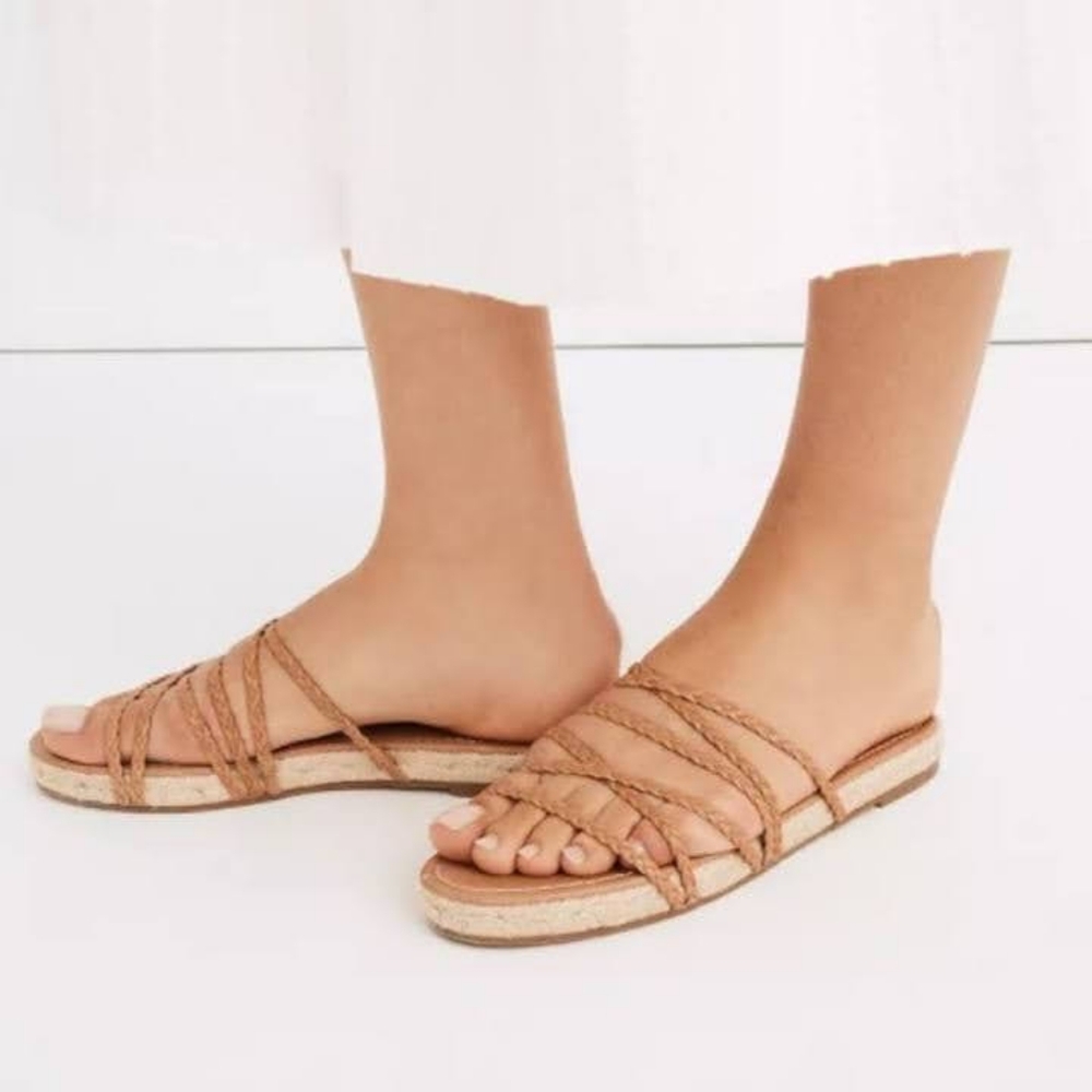 Madewell Brown Leather Strappy Sandals